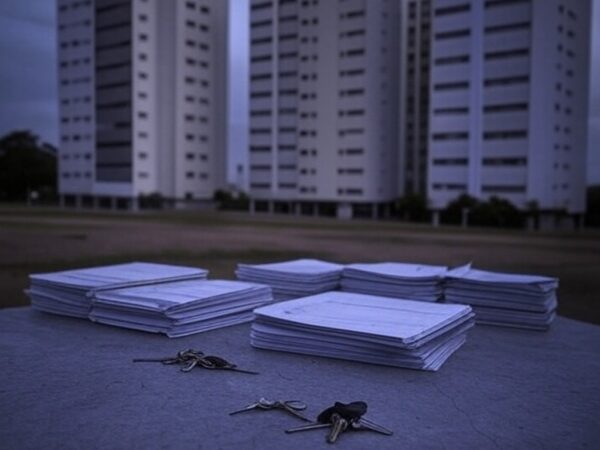 Prédios residenciais em Brasília representando oneração de transações imobiliárias por lei de ITBI aprovada pela CLDF.