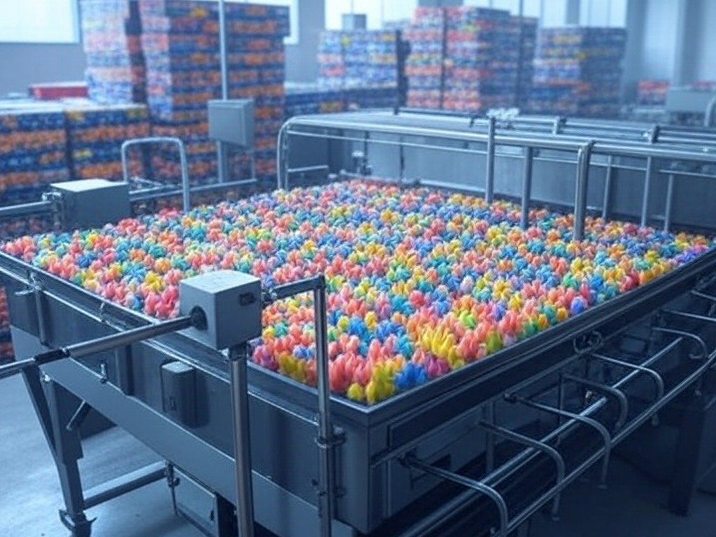 Fábrica de minipicolés em São Paulo gerenciada remotamente, faturando milhões anualmente.