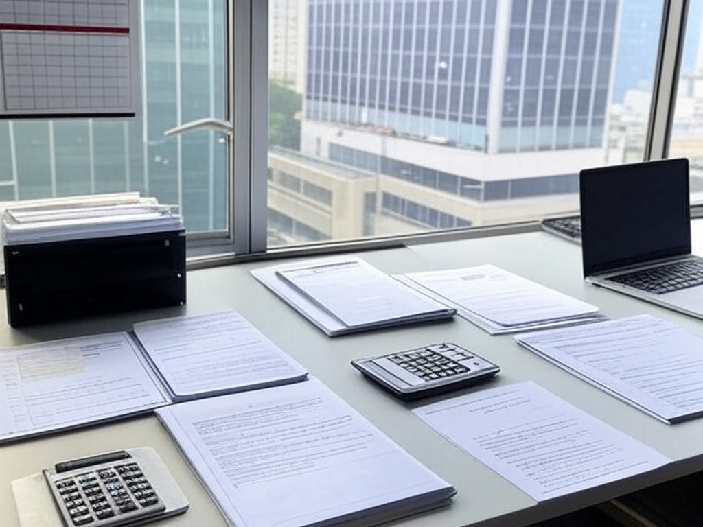 Mesa de escritório com documentos fiscais e calendário de janeiro, representando prazo para adesão ao Simples Nacional no Brasil.