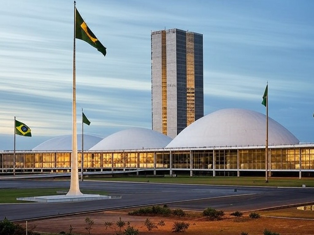 Edifício do Congresso Nacional em Brasília, representando candidatura ao Senado em 2026.