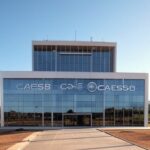 Sede da Caesb em Brasília, representando divulgação de resultado provisório de concurso público.