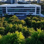 Edifício da Caesb em Brasília, representando divulgação de resultados de concurso público.
