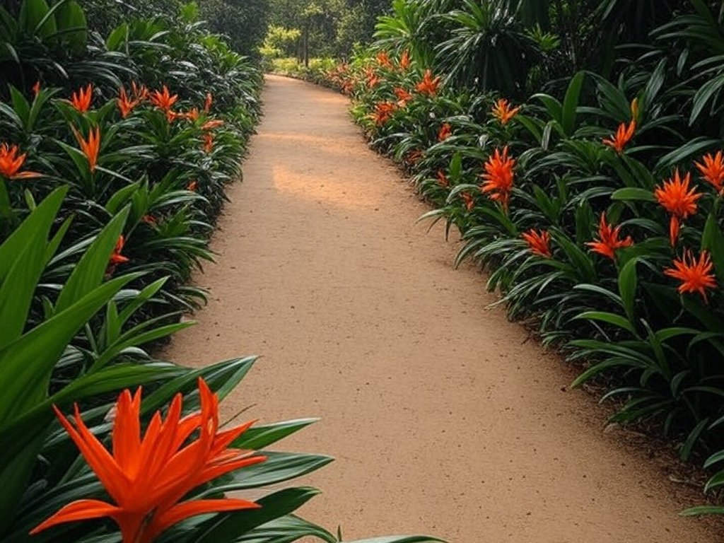 Trilhas arborizadas e vegetação tropical no Jardim Botânico durante a 2ª edição do Projeto Oikos.