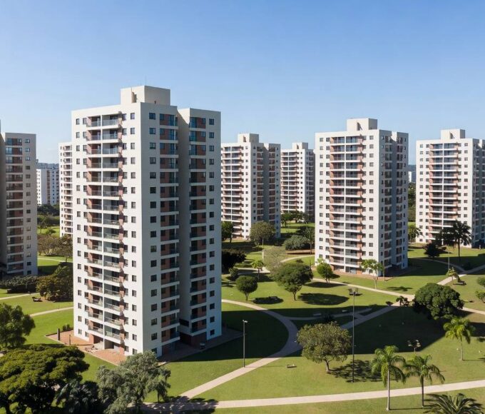 Empreendimento Reserva do Parque com 7 mil apartamentos em construção no Distrito Federal, investimento de R$ 1 bi.