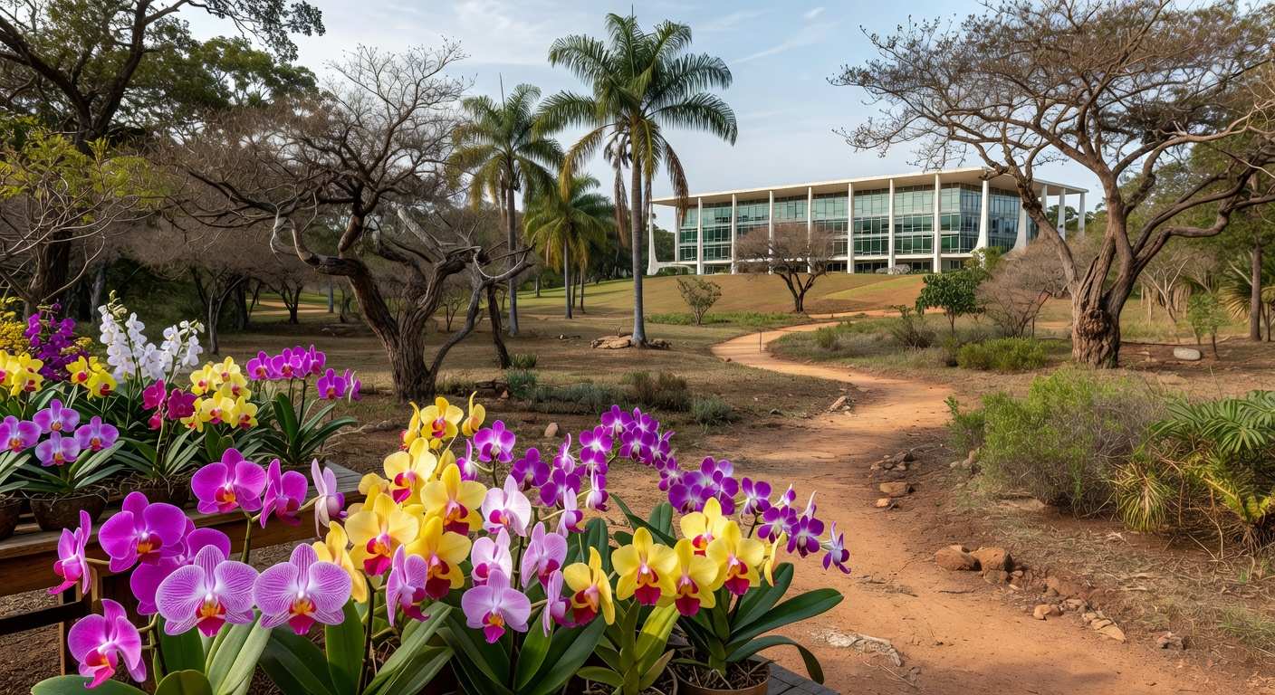 Feira de orquídeas e trilhas no Jardim Botânico de Brasília durante comemorações de 41 anos.