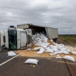Sinistro de trânsito ocorreu na manhã desta segunda-feira (30) Divulgação/CBMDF - Divulgação/CBMDF