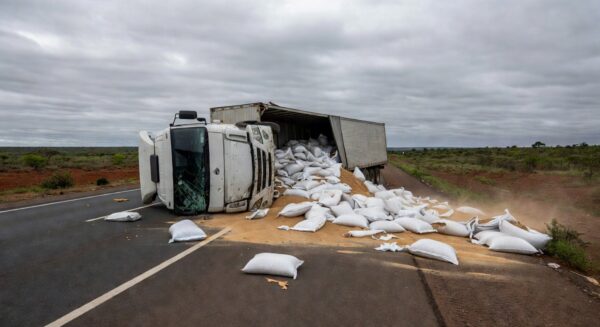 Sinistro de trânsito ocorreu na manhã desta segunda-feira (30) Divulgação/CBMDF - Divulgação/CBMDF
