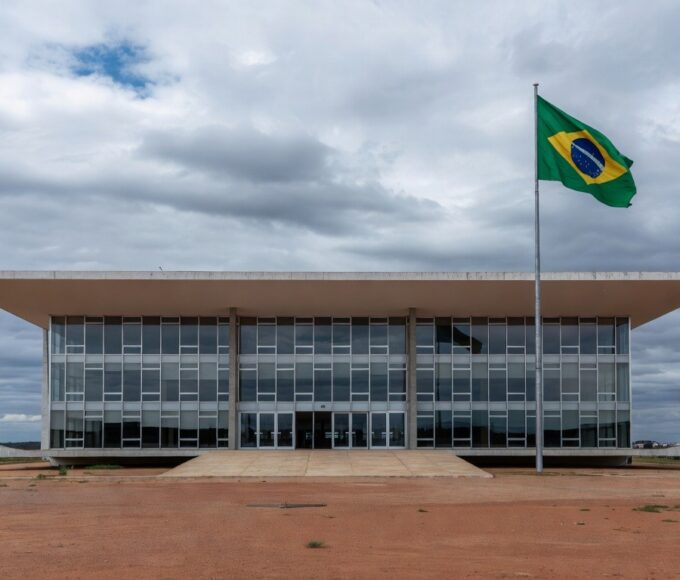Fachada de fórum judicial em Planaltina, DF, simbolizando julgamento de chacina no Centro-Oeste.