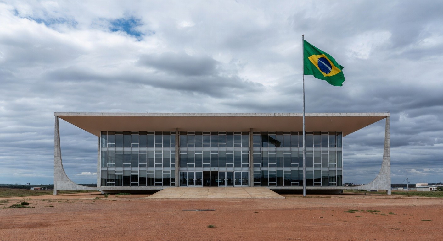 Fachada de fórum judicial em Planaltina, DF, simbolizando julgamento de chacina no Centro-Oeste.