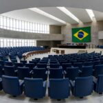 Fachada da CLDF em Brasília durante sessão solene homenageando Traiados