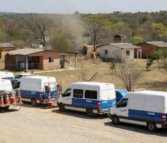Vans itinerantes da Caesb em operação no Distrito Federal