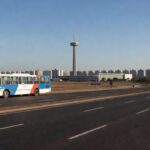 Terminal de ônibus em Brasília durante feriado de Corpus Christi