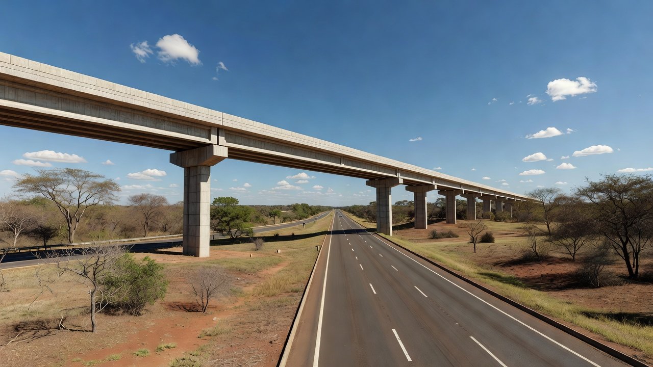 Viaduto do Jardim Botânico sobre a DF-001 em Brasília