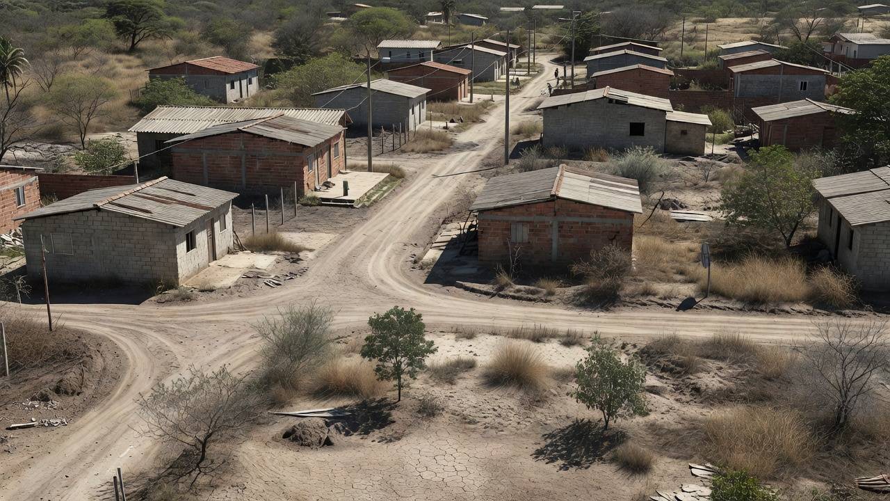 Bairro residencial em Ceilândia representando famílias do Projeto Golfinho