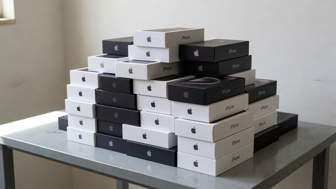 Apreensão de 34 iPhones pela PMDF no Gama, avaliados em R$ 300 mil