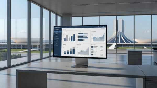 Interface digital da plataforma de IA Iná da Caesb para atendimento ao cidadão no DF