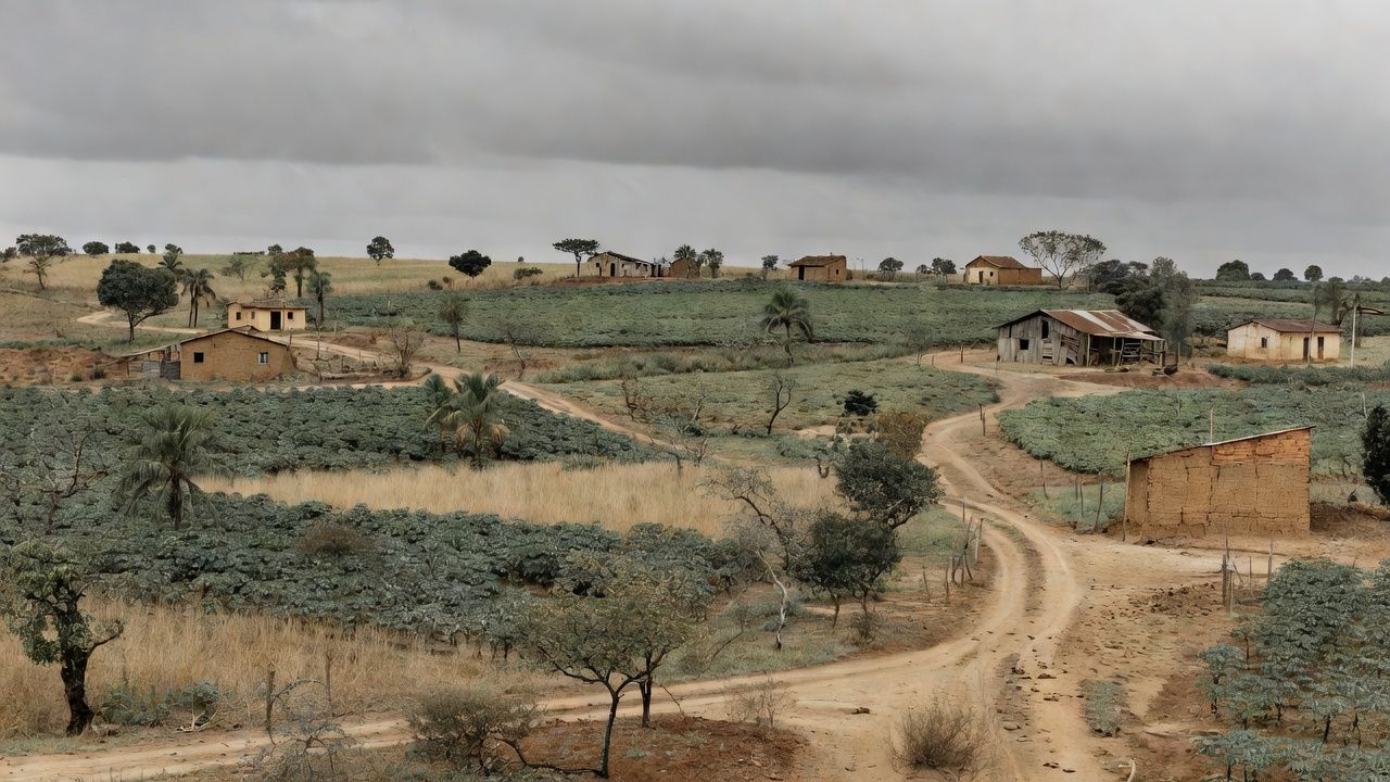 Paisagem rural no cerrado do DF representando empreendedorismo agrícola