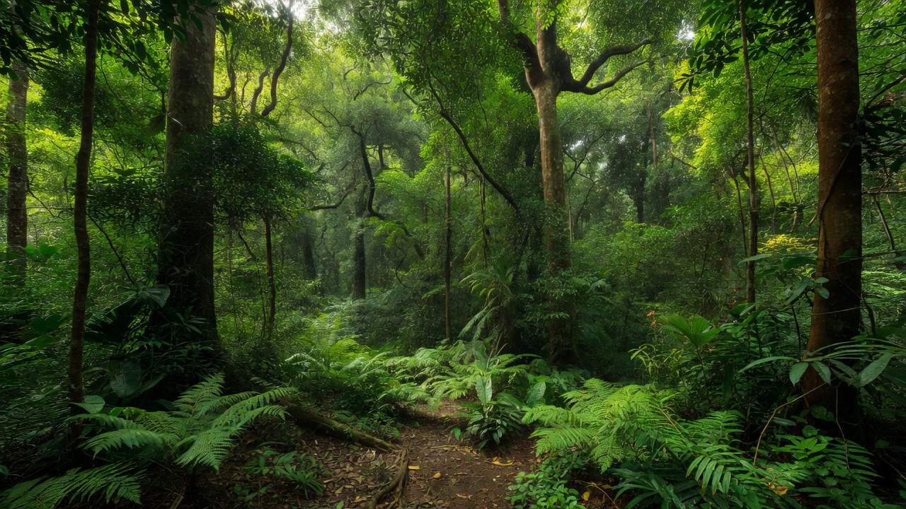 Área verde preservada no Jardim Botânico para consulta da RPPN Estância Pinheiros