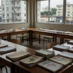 Coordenação Regional de Ensino no DF com documentos e materiais sobre aposentadoria especial