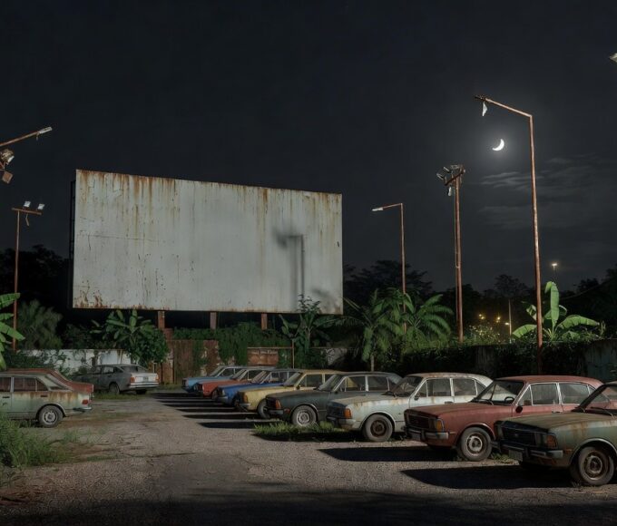 Drive-in abandonado em Brasília expõe descaso com memória da cidade