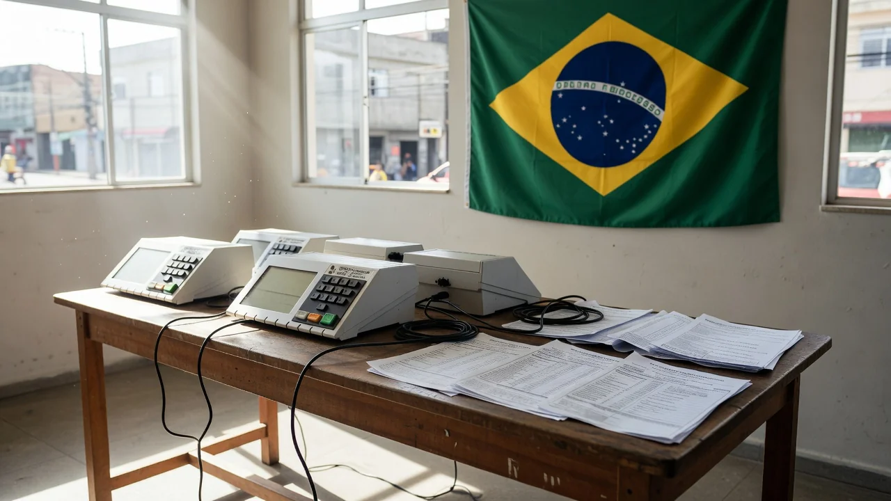 Praça pública brasileira simbolizando manifesto político de mulheres negras para eleições 2026