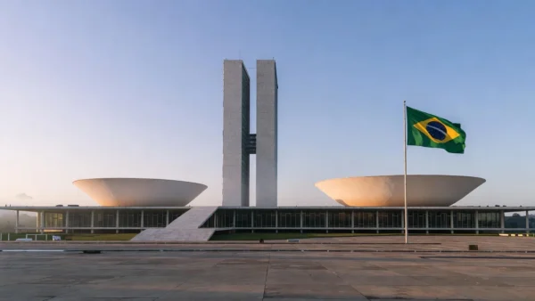 Congresso Nacional em Brasília representando candidatura ao GDF