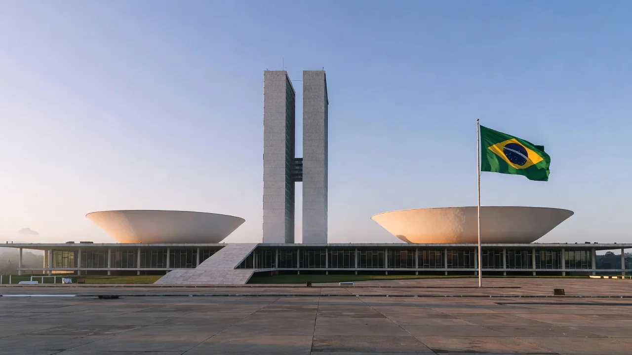 Congresso Nacional em Brasília representando candidatura ao GDF