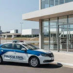 Prateleiras de cosméticos e suplementos em farmácia do Distrito Federal