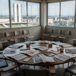 Sala de aula em Brasília com materiais sobre planejamento familiar e sexualidade