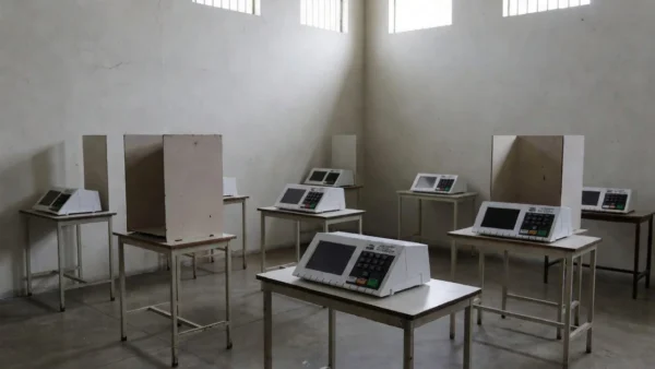 Seção eleitoral em unidade prisional no DF para votação de presos provisórios