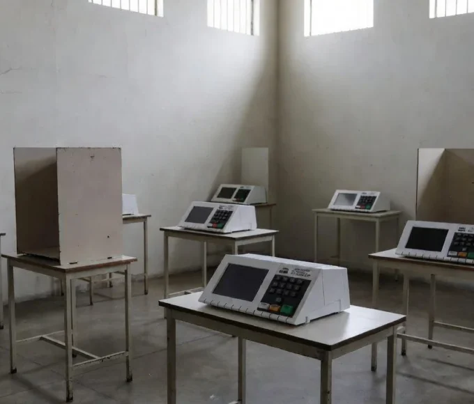 Seção eleitoral em unidade prisional no DF para votação de presos provisórios