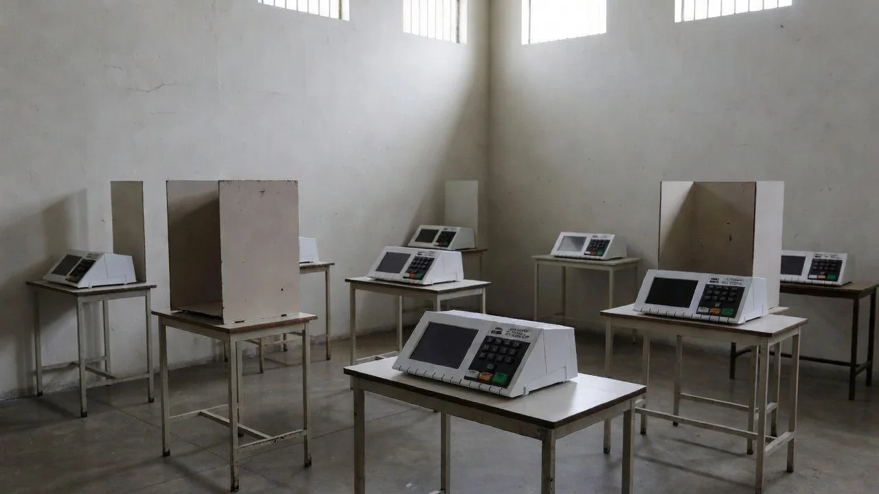 Seção eleitoral em unidade prisional no DF para votação de presos provisórios