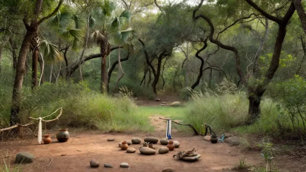 Espaço de matriz africana no Jardim Botânico em regularização pelo GDF